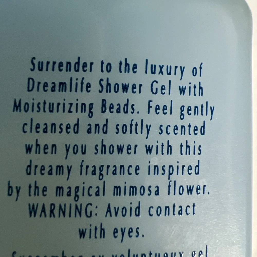 Vintage 2003  AVON  Dream life ‎ Shower Gel With Moisturizing Beads  NEW Sealed